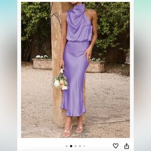 Purple Satin dress